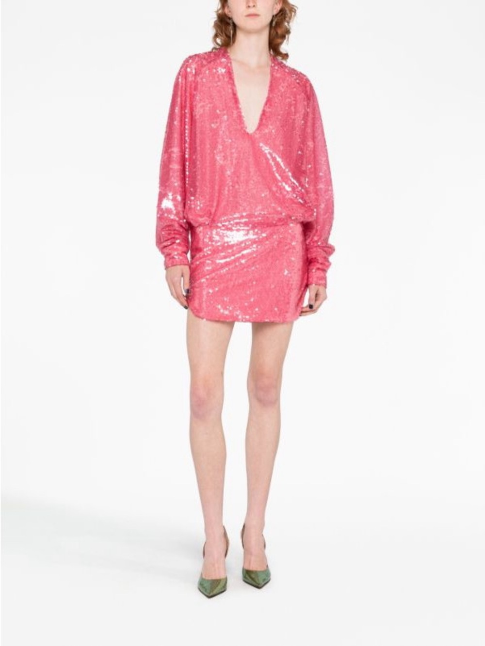 NWT Attico Gael sequin embellished mini dress